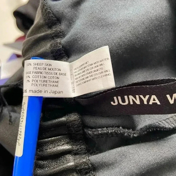 NWT Junya Watanabe Comme des Garçons Leather Leggings size Medium - Picture 6 of 14